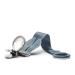 Elodie Details Pacifier Chain 2 Pack - Fabric & Stainless Steel Clip for Baby Boys & Girls - Universal Silicone Ring - Tender Blue Bunny/Stone Silver - Buy Online on GoSupps.com