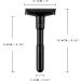 QSHAVE Matte Black Adjustable Safety Razor - Classic Double Edge Razor with 1 Blade | Perfect for a Smooth Shave | International Shipping Available - Buy Online on GoSupps.com