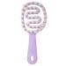 Hair shampoo comb-shampoo and scalp massage comb long handle cleaning tool for children men women older people violet