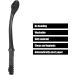 Toilet Aids for Wiping - 15.7 Long Comfort Wiper Handle | Self-Wiping Toilet Aid (Black) - Enhanced Hygiene & Accessibility - Buy Online on GoSupps.com