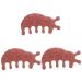 TOVINANNA 3 piece of beautiful nose point massage comb Practical massage device Creative wooden massage comb body massager comb reliable massage comb wooden massage device 11.40x6.00x1.60cmx3pcs Rotx3stk