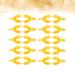 20pcs Disposable Fluorinated Foam Dental Trays - Kids Size M (Yellow) - 17.5*6cm - Buy Online on GoSupps.com