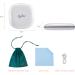 Compact LED Magnifying Travel Makeup Mirror - 1X/10X Magnification, Dimmable, USB Rechargeable - White - Buy Online on GoSupps.com