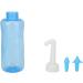 Nasal Cleaner Smoother Breathing with 2pcs Nozzles 500ml Bottle Nasal Wash Cleaner Nasal Hygiene Kit - Buy Online on GoSupps.com