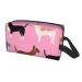 Cute Chihuahua Dog Cosmetic Bag | Large Pink Travel Toiletry Organizer | Portable Makeup Bag for Dogs Lovers - Buy Online on GoSupps.com
