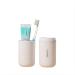 KAYNO Portable Toothbrush Holder Box Simple Plastic Toothbrush Organizer Box Travel Business Trip Bathroom Storage Toothbrush Toothpaste for Women. White