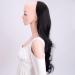 Premium Black 11# Hair Extensions for Women - 61cm Long Corrugated Clip-In - Japanese Kan Kalion Synthetic Fibers - 210g - Buy Online on GoSupps.com