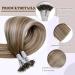 Nano Human Hair Extensions Balayage Nano Tip Hair Extensions Blonde Hair Extensions Invisible 50g 1g/s 18Inch 6/60/6 - Buy Online on GoSupps.com
