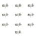 Metal AA Battery Spring Plate Set Positive Negetive Contiguous with pins 28mmx12mm AA Baterry Conversion Spring Contact Nickeling Plate 10 Pcs