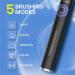 Electric Toothbrush for Adults - Rechargeable Power Brush with 3 Heads 5 Modes 2 Min Timer & IPX7 Waterproof (Black) - International Shipping Available - Buy Online on GoSupps.com