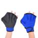EXCEREY 1 Pair Men Women Children Swimming Webbed Paddling Palm Gloves Water Resistance Aquatic Fitness Training Aqua Fit for Surfing, Snorkeling, Diving blue Large