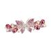 Lichengtai vintage hair clips women hair clips Elegant butterfly crystal rhinestone wedding wedding headdress for thick thin hair fashionable hair styling accessories for women girls red