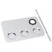 Professional Stainless Steel Cosmetic Mixing Plate & Spatula - Makeup Pigment Blending Palette for Flawless Application - Buy Online on GoSupps.com