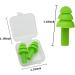 Ear Plugs for Sleeping Noise Canceling Ear Plugs Soft Reusable Silicone Earplugs Waterproof Noise Reduction Earplugs for Concert (16 Pairs - Green) - Buy Online on GoSupps.com