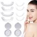 1 piece of dentures to put on tooth veneers whitening dental comfortable smile artificial teeth instant veneer for men and women with tweezers