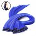 Frcolor Synthetic Hair Extensions 10pcs Blue