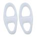 Missmisq toe correction |Silicone toe smooths for wavy toes - soft smooth iron for large toes comfortable orthopedic toe spreaders for overlapping toes hammer toes and correct toes white L