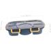 HOLIDYOYO Box Lunch Box Lunch Container Bento Tray Outdoor To Go Cont Student Food Household Pp 8Y4LZ9HMZ3013254NNCONVBL Navy 28.5X19X6.5CM - Buy Online on GoSupps.com