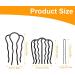AEIOPRS 6 Pieces Hair Comb Metal Hair Combs in 3 Sizes Hair Accessories Comb for Women and Girls and 1 Hair Pulling Pin - Buy Online on GoSupps.com