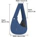 FDJASGY Small Pet Sling Carrier- Hands Free Reversible Papoose Bag with Safety Belt for Dog Cat - Navy Blue - Buy Online on GoSupps.com