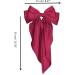 hgnxa Bow-Hair Clip Women Large knot Stain Hairpin Barrettes Girls Solid Color Ponytail Clip Hair Accessory Headwear Gift Pink - Buy Online on GoSupps.com
