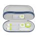 2-in-1 double-sided glasses case and contact lens case (blue)