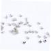 EXCEART 400 Sets Diamond Stud Rivets DIY Crafts Clothes DIY Rivets DIY Luggage Rivets Crystal Leather Goods 0.6X0.6X1CMx2pcs As Shownx2pcs - Buy Online on GoSupps.com