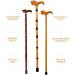 WoodeCane Solid Walking Stick WoodeCane Walking Stick Solid Wood Engraving Faucet Handle Walking Stick Old MaCrutches Walker for Elderly Se Run forward - Buy Online on GoSupps.com