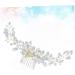 Ipetboom Wedding Hair Comb Rhinestone Comb hair comb wedding Wedding dress pearl comb rhinestones rhinestone accessories bride headgear rhinestone hair comb Comb for Bridal dress Hair up - Buy Online on GoSupps.com