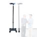 Lightweight Adjustable Quad Cane Blue Walking Stick with The LED Light Balancing Mobility Aid for Men Women Seniors Comfortable Handle Star of Light