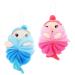 Beaupretty Loofah Sponge Loofah Sponge Loofah Sponge Loofah Sponge 2Pcs Animal Bath Loofahs Cartoon Bath Sponge Body Scrubbers Mesh Loofah Exfoliating Balls Body Wash