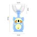 U-Shape Children's Toothbrush - Food-Grade Silicone BPA Free Extra Gentle - Hygienic for Kids (Ages 2-8) | DGN Toys Blue - Buy Online on GoSupps.com