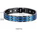 Magcopper Trendy Magnetic Stainless Steel Bracelet for Men | Galvanized Blue & Black | Perfect Gift for Father & Husband - Buy Online on GoSupps.com