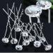 GBSTORE 12 Pcs Transparent Crystal Rhinestones Hair Pins - Elegant Hair Accessories for All Occasions - Buy Online on GoSupps.com