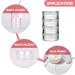 minkissy 3 Sets Eye Cream Box Stackable Clear Plastic Organizer Round Small Cream Jars Makeup Samples Jar Beauty Products Jar Cosmetics Holding Jars Makeup Cream Container Travel Leakproof 6.5x3.7cm Transparent - Buy Online on GoSupps.com