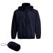 Spmor Men's Lightweight Waterproof Jacket Packable Windbreaker Running Coat X-Large Navy