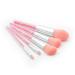 5 Set Powder Brush Face Painting Women s Suits Eyebrow Makeup Brushes Diamond Makeup Brushes Makeup Brush for Woman Facial Kit Blush Brush Cosmetics Brush Travel Make up Pink Suite 16x3cm Pink