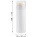 PATKAW Makeup Powder Container with Puff 1.9x5.9 Portable Travel Powder Bottle for Women Baby Powder Storage Bottle (Lid is random color) - Buy Online on GoSupps.com