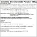 Pure Creatine Monohydrate Powder 100g | Micronized | 20 Servings | Pack of 1 - Buy Online on GoSupps.com