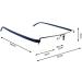 MMOWW 3 Series Pack Ultralight Reading Glasses for Men & Women | TR90 Half-frame Metal Glasses with Case - Blue 3.0X - Buy Online on GoSupps.com