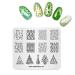 Alexnailart Nail Art Stamping Plate Template Christmas theme Christmas tree Pattern DIY Nail Art Image Stamp Stamping Plates Manicure Print Tool CH007