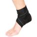 KeuLEn Ankle Brace for Women and Men - Adjustable Ankle Strap Wraps for Arch Support - Plantar Fasciitis Brace for Sprained Ankle Achilles Tendonitis Pain and Injured Foot (Black Left)