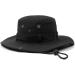 Zylioo XXL Camo Safari Hat - Military Tactical Boonie for Big Heads | Woodland 'Junglescout' Camping Hat XL-XXL Black - Buy Online on GoSupps.com
