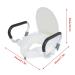 10cm Raised Toilet Seat with Removable Padded Armrests - White Anatomic Design with Fixing System - Buy Online on GoSupps.com