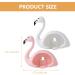 Cabilock 8 STK Flamingo Toothpaste & Toothbrush Holder - Bathroom Wall Organizer & Sterilization Rack | Automatic ABS Bathroom Decor - Buy Online on GoSupps.com