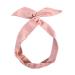 Anawakia Vintage Hair Bow Headband Wire Headband Women Colour Flexible Wire Headbands Hair Accessories (Pink)