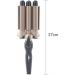 Yuehuam 3 Barrel Curling Iron Wand Two Temperature Adjustments Hair Waver Curling Iron for Long Hair Ceramic Curling Wand Gift for Women for Women or Girls - Buy Online on GoSupps.com