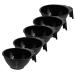VICASKY Ensemble De 5 Bols De Teinture Capillaire Noirs Grands Bols M langeurs En Plastique Solide Pour Salon De Coiffure Et Usage Maison Accessoires Pour Coloration Capillaire