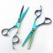 Hair Cutting Scissors 6 Inch Professional Japan 440c Green Ring Hair Scissors Haircut Scissor Thinning Barber Makas Cutting Shears Hairdresser Scissors Set