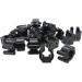 JKJF Billiards Snooker Cue Holder Clips - 12 Pcs Black Fishing Pole Rod Rack Clip for Pool Cue & Fishing Rod Storage - Buy Online on GoSupps.com